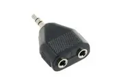 3.5mm Stereo Male to 2 x 3.5mm Mono Females Y split Adaptor Plug Audio Hi-Fi
