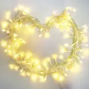 42.6FT 120 LED Battery Operated String Lights for Decoration, Warm White 8 Modes