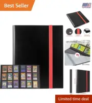 Card Binder Polypropylene 9 Pockets Holds 360 Cards for Sports&Game TCG Colle...