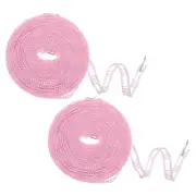 2pcs Windproof Clothesline, 10M Plastic Non-Slip Clothes Drying Rope, Purple