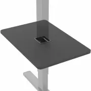 VIVO Black Adjustable Under Desk 16" x 12" Leg Shelf, Hidden Storage Tray