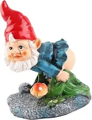 Dwarf Ornament Resin Decor Cute Gnome Figure Decorations Gnomes Decoration Ornaments for Home Outside Yard Decor