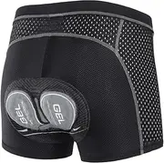 [ARSUXEO] Padded Cycling Shorts Men Road Bike MTB Shorts 4D Pad Underwear Liner Breathable 006K