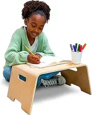 LAPGEAR Bentwood Floor Lap Desk for Kids - Children's Portable, Durable, Learning & Educational Activity Desk for Homework, Crafts, Play - Sturdy Natural Birch Wood - Style No. 21007