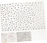 SOESFOUFU 4Pcs Face Rhinestones Stickers for Crafting Nail Art Flatback Gems for Creative Makeup Designs Event Decoration