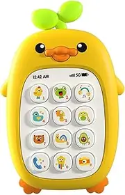 Music Cell Phone Toy,Learning Baby Phone Toy with Music and Light | Fun Smartphone Toys for 12 Months-1-year-old, Kids, Christmas Birthday Gifts, Holiday Stocking Stuffers Present Yongbao