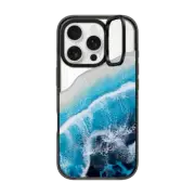 iPhone 16 Pro Impact Ring Stand Case MagSafe Compatible Honu Transparent Iphone Case by Ann Upton