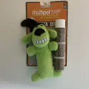 Multipet Loofa Green Dog Cat Toy With Cat Nip