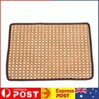 Straw Bamboo Cooling Cat Bed Comfortable Dog Bed Mat Pet Supplies (Brown L) AU