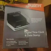 NEW UPunch PK1000 Digital Time Clock and Date Stamp. FREE SHIPPING.