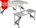 Camping Table with Chairs Folding Portable Picnic Outdoor Dining Set Trekology
