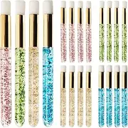 20-Piece Lash Shampoo Brush Set - Eyelash Extension Cleanser, Peel Off Blackhead, Nose Pore Deep Cleaning Brush for Face & Eyelash