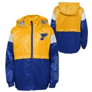 Outerstuff NHL Youth St. Louis Blues Boys Line Stance Windbreak Jacket