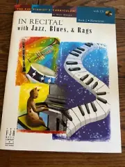 In Recital with Jazz, Blues & Rags Book 2 songbook with CD elementary piano solo