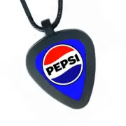 NEW Pepsi Cola Logo Pickbandz Mens or Womens Real Guitar Pick Necklace