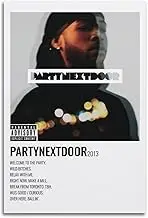 Partynextdoor Music Poster Poster Canvas Painting Wall Art Picture Home Decor Print For Bedroom Living Room Dorm Study Bar Office 08x12inch(20x30cm)
