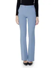 Sandro Ferrone traight Leg Pant Model A Women Light Blue