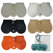 PU Leather Glasses Sunglasses Hook Storage Pouch Bag Strap Carry Case Organiser