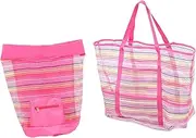 ibasenice Pcs Mesh Beach Bag Backpack Boys and Girls Beach Toys Bag Portable Oxford Fabric Bathroom Mesh Toys Storage Pouch