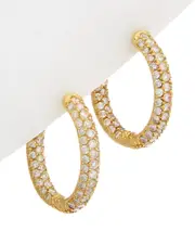 Diana M. Fine Jewelry 14K 3.50 ct. tw. Diamond Hoops