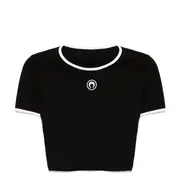 [Marine Serre] Moon Logo Jersey Cropped Top