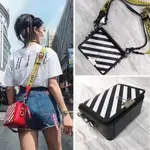 二手OFF-WHITE DIAGONAL STRIPE BINDER CLIP 條紋 肩背包 昆凌同 多色可