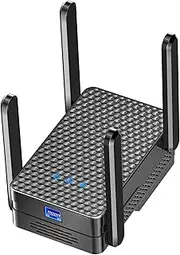2025 WiFi 6 Extender Signal Booster for Home, AX3000 Internet Extender WiFi Booster Long Range up to 15k Sq.ft, Dual Band WiFi Repeater Wireless Amplifier with Ethernet Port, 1-Tap Setup, Onemesh