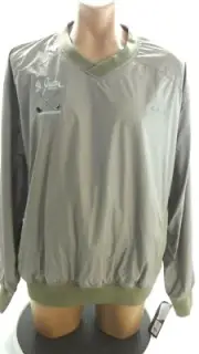 NWT CABELA'S MENS PULL OVER KHAKI WINDBREAKER JACKET SIZE XL