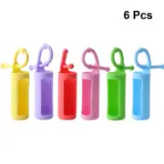 6PCS 10ML Glass Bottles Roller Bottle Holder Sleeve Essential Oil Protector New