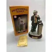 NIB Emmett Kelly Jr Professional Series Executive Figurine Base Included 9581