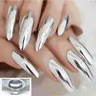 Mirror Nail Polish Smooth Metallic Silver Nail Polish 6ml ❤