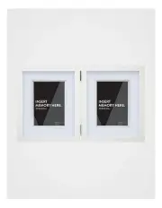 [Vue] White Double Photo Frame 20x25cm