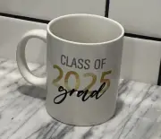 Class 2025 Coffee Tea Cup Mug-”4 1/2”H x 3 1/2”W Oversized Coffee Cup Graduation