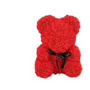 NNEOBA Red 25cm Teddy Rose Bear with Light-Up Box - Symbol of Eternal Love