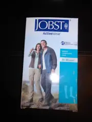 Jobst Cool White Compression Socks 20-30 mmHg XL Full Calf Knee CT