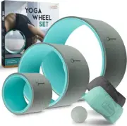 New! Sharper Concept Yoga Wheel Set 3 Pack with Massage Ball. (OS02-2)