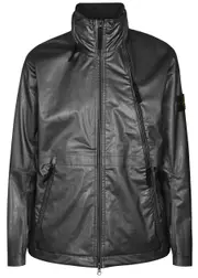 Stone Island Metallic Nylon Jacket - Dark Grey - L L