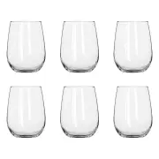 Vina Stemless Wine Glass - Set of 6 Size 550ml by Alex Liddy