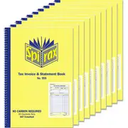 Spirax 555 Duplicate Tax Invoice And Statement Book No Carbon Pack 10