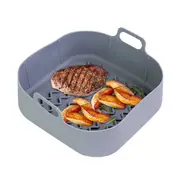 Silicone Air Fryer Non-Stick Pans Reusable Accessories Silicone Baking Pot Basket Tool Tray