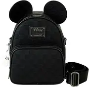 [Loungefly] Disney Mickey Ear Evergreen Convertible Crossbody Bag