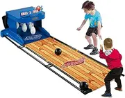 Electric Bowling Machine,Electric Bowling Machine for Kids,Foldable Indoor Electronic Bowling Alley Game with LED Scoreboard,Automatic Reset,for Family Fun(2m)