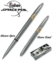 Fisher Space Pen #600PH / Chrome Bullet Pen with Gold Praying Hands