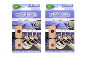 24pk Anti Moth Cedar Rings Natural Wood Rings Moth Protection Scents Lavender