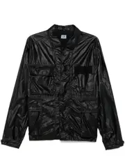 [C.P. Company] lino wax overshirt L Black