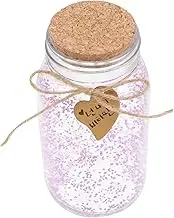 Cabilock Luminous Corked Glass Wishing Bottle DIY Storage Jar for Candy Perfume and Night Decor Present Bottle for Creative and Decorations