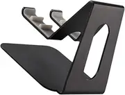 SEWACC Aluminium Alloy Phone Holder with Slip Pad for Smart Phones and Tablets Creative Desktop Stand for Office Home Study Black
