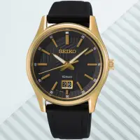 在飛比找momo購物網優惠-【SEIKO 精工】CS系列 黑金 大視窗時尚手錶 SK03