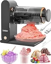 Enleber Slushy Maker and Slush Ice Machine, Crushed Ice Portable Premium Slush Machine and Electric Slushie Maker Blue, Slushy Ice Cream Make Yourself Black