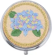 Crafted Mini Embroidered Applique Box Organize Your Medications Travel